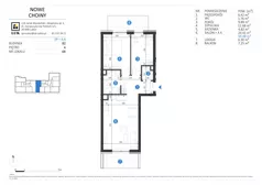 3 pokoje, mieszkanie 59,98 m², piętro 4, oferta nr 68, Choiny 3 Budynek B2, Lublin, Czechów Północny, ul. Choiny 3