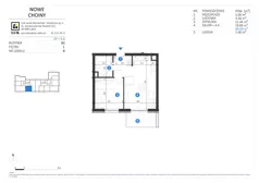 2 pokoje, mieszkanie 40,69 m², piętro 1, oferta nr 8, Choiny 3 Budynek B2, Lublin, Czechów Północny, ul. Choiny 3