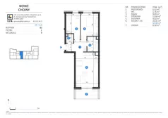 3 pokoje, mieszkanie 59,98 m², piętro 1, oferta nr 9, Choiny 3 Budynek B2, Lublin, Czechów Północny, ul. Choiny 3