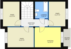 Dom 123,02 m², oferta nr 1C, Osiedle Białołęcka 327, Warszawa, Białołęka, Brzeziny, ul. Białołęcka 327