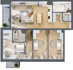 4 pokoje, mieszkanie 112,70 m², piętro 2, oferta nr A.21, Dolna Górna Wilda, Poznań, Wilda, Wilda, ul. Górna Wilda