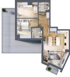 3 pokoje, mieszkanie 78,18 m², piętro 5, oferta nr A.51, Dolna Górna Wilda, Poznań, Wilda, Wilda, ul. Górna Wilda