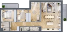 4 pokoje, mieszkanie 110,19 m², piętro 1, oferta nr B.11, Dolna Górna Wilda, Poznań, Wilda, Wilda, ul. Górna Wilda