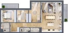 4 pokoje, mieszkanie 110,39 m², piętro 3, oferta nr B.31, Dolna Górna Wilda, Poznań, Wilda, Wilda, ul. Górna Wilda