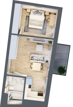 2 pokoje, mieszkanie 38,63 m², piętro 4, oferta nr B.43, Dolna Górna Wilda, Poznań, Wilda, Wilda, ul. Górna Wilda