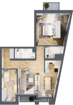 4 pokoje, apartament 80,07 m², piętro 2, oferta nr C.22, Dolna Górna Wilda, Poznań, Wilda, Wilda, ul. Górna Wilda