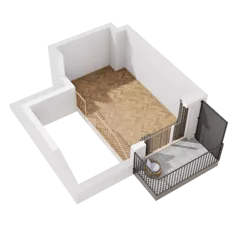 1 pokój, mieszkanie 60,60 m², piętro 2, oferta nr B1.A.09, Awionika, Gdańsk, Matarnia, ul. Radiowa