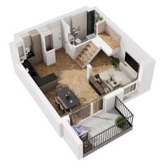 1 pokój, mieszkanie 60,55 m², piętro 2, oferta nr B1.B.06, Awionika, Gdańsk, Matarnia, ul. Radiowa