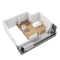 1 pokój, mieszkanie 90,28 m², piętro 2, oferta nr B1.B.07, Awionika, Gdańsk, Matarnia, ul. Radiowa