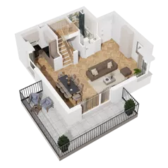 1 pokój, mieszkanie 63,25 m², piętro 2, oferta nr B1.B.08, Awionika, Gdańsk, Matarnia, ul. Radiowa