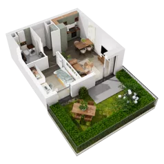 2 pokoje, mieszkanie 36,21 m², piętro 1, oferta nr 6.A.14, Urzeka - budynek 6 , Gdańsk, Jasień, ul. Guderskiego / Czermińskiego