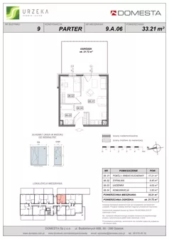 2 pokoje, mieszkanie 33,21 m², parter, oferta nr 9.A.06, Urzeka - budynek 9, Gdańsk, Jasień, ul. Guderskiego / Czermińskiego