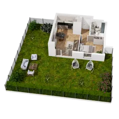 2 pokoje, mieszkanie 46,57 m², piętro 2, oferta nr C1.12, Awionika, Gdańsk, Matarnia, ul. Radiowa