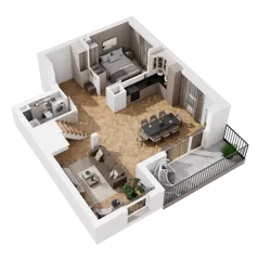 2 pokoje, mieszkanie 93,94 m², piętro 2, oferta nr B1.A.07, Awionika, Gdańsk, Matarnia, ul. Radiowa