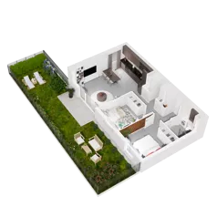 3 pokoje, mieszkanie 63,11 m², piętro 1, oferta nr 9.A.16, Urzeka - budynek 9, Gdańsk, Jasień, ul. Guderskiego / Czermińskiego