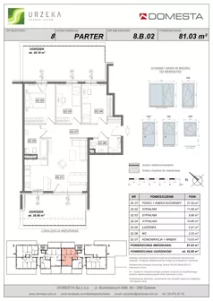 4 pokoje, mieszkanie 76,74 m², piętro 1, oferta nr 8.A.07, Urzeka - budynek 8, Gdańsk, Jasień, ul. Guderskiego / Czermińskiego