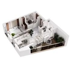 4 pokoje, mieszkanie 89,37 m², piętro 4, oferta nr A.5.4, GreenLine, Gdańsk, Piecki-Migowo, Matemblewo, ul. Rakoczego