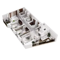 4 pokoje, mieszkanie 89,37 m², piętro 5, oferta nr A.6.4, GreenLine, Gdańsk, Piecki-Migowo, Matemblewo, ul. Rakoczego