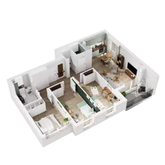 4 pokoje, mieszkanie 79,87 m², piętro 1, oferta nr 10.A.06, Nowe Południe - budynek 10, Gdańsk, Orunia Górna-Gdańsk Południe, Maćkowy, ul. Starogrodzka / Borkowska