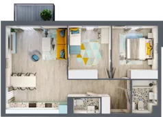 3 pokoje, apartament 65,02 m², piętro 3, oferta nr 5.A.20, Nowe Południe, Gdańsk, Orunia Górna-Gdańsk Południe, Maćkowy, ul. Starogrodzka / Borkowska