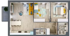 3 pokoje, mieszkanie 65,02 m², piętro 5, oferta nr 5.A.30, Nowe Południe, Gdańsk, Orunia Górna-Gdańsk Południe, Maćkowy, ul. Starogrodzka / Borkowska