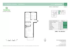 3 pokoje, mieszkanie 51,14 m², piętro 6, oferta nr B-67, Osiedle Lasówka, Kraków, Podgórze, Płaszów, ul. Lasówka 30D