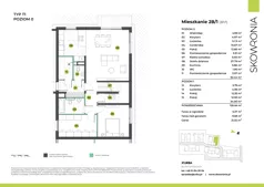 4 pokoje, mieszkanie 126,56 m², parter, oferta nr 3P/1, Skowronia, Kraków, Podgórze Duchackie, Wola Duchacka, ul. Skowronia
