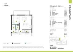 5 pokoi, mieszkanie 138,68 m², piętro 1, oferta nr 3P/2, Skowronia, Kraków, Podgórze Duchackie, Wola Duchacka, ul. Skowronia