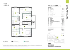 5 pokoi, mieszkanie 138,68 m², piętro 1, oferta nr 3P/2, Skowronia, Kraków, Podgórze Duchackie, Wola Duchacka, ul. Skowronia