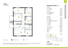5 pokoi, mieszkanie 138,68 m², piętro 1, oferta nr 3W/2, Skowronia, Kraków, Podgórze Duchackie, Wola Duchacka, ul. Skowronia