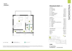 5 pokoi, mieszkanie 138,68 m², piętro 1, oferta nr 3Z/2, Skowronia, Kraków, Podgórze Duchackie, Wola Duchacka, ul. Skowronia