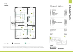 5 pokoi, mieszkanie 138,68 m², piętro 1, oferta nr 3Z/2, Skowronia, Kraków, Podgórze Duchackie, Wola Duchacka, ul. Skowronia