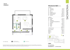 5 pokoi, mieszkanie 138,68 m², piętro 1, oferta nr 3X/2, Skowronia, Kraków, Podgórze Duchackie, Wola Duchacka, ul. Skowronia