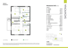 6 pokoi, mieszkanie 133,28 m², piętro 1, oferta nr 3N/2, Skowronia, Kraków, Podgórze Duchackie, Wola Duchacka, ul. Skowronia