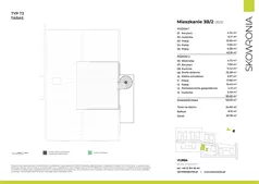 6 pokoi, mieszkanie 133,28 m², piętro 1, oferta nr 3S/2, Skowronia, Kraków, Podgórze Duchackie, Wola Duchacka, ul. Skowronia
