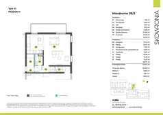 5 pokoi, mieszkanie 143,10 m², piętro 1, oferta nr 2B-2, Skowronia, Kraków, Podgórze Duchackie, Wola Duchacka, ul. Skowronia