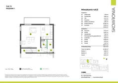 5 pokoi, mieszkanie 143,11 m², piętro 1, oferta nr 4A-2, Skowronia, Kraków, Podgórze Duchackie, Wola Duchacka, ul. Skowronia