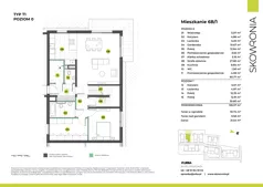 4 pokoje, mieszkanie 126,57 m², parter, oferta nr 6B-1, Skowronia, Kraków, Podgórze Duchackie, Wola Duchacka, ul. Skowronia