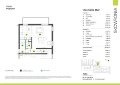 5 pokoi, mieszkanie 138,68 m², piętro 1, oferta nr 2B-2, Skowronia, Kraków, Podgórze Duchackie, Wola Duchacka, ul. Skowronia