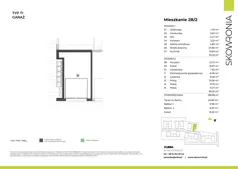 5 pokoi, mieszkanie 138,68 m², piętro 1, oferta nr 2B-2, Skowronia, Kraków, Podgórze Duchackie, Wola Duchacka, ul. Skowronia