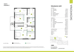 5 pokoi, mieszkanie 138,68 m², piętro 1, oferta nr 4A-2, Skowronia, Kraków, Podgórze Duchackie, Wola Duchacka, ul. Skowronia