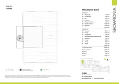 5 pokoi, mieszkanie 138,68 m², piętro 1, oferta nr 6A-2, Skowronia, Kraków, Podgórze Duchackie, Wola Duchacka, ul. Skowronia