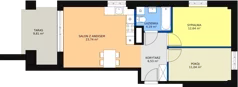 3 pokoje, mieszkanie 58,20 m², parter, oferta nr M149, Dom na Mariackiej, Radom, Planty, ul. Mariacka 4