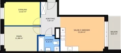 3 pokoje, mieszkanie 58,20 m², piętro 1, oferta nr M10, Dom na Mariackiej, Radom, Planty, ul. Mariacka 4