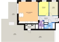 3 pokoje, mieszkanie 78,95 m², piętro 7, oferta nr M143, Dom na Mariackiej, Radom, Planty, ul. Mariacka 4