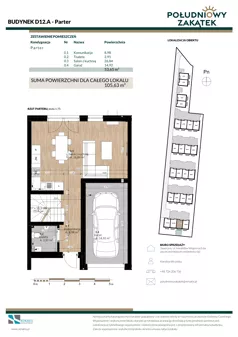 Dom 105,63 m², oferta nr D12.A, Południowy Zakątek, Mysłowice, ul. Białobrzeska
