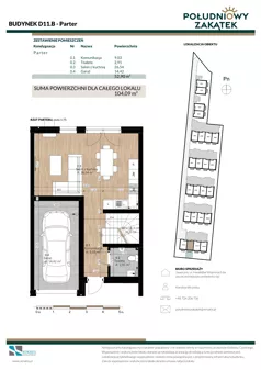 Dom 104,09 m², oferta nr D11.B, Południowy Zakątek, Mysłowice, ul. Białobrzeska