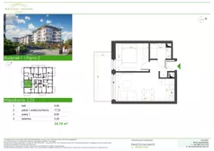 2 pokoje, mieszkanie 34,10 m², piętro 2, oferta nr I.2.02, Wzgórze Hugona, Świętochłowice, ul. Wiśniowa