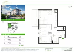 3 pokoje, mieszkanie 56,39 m², piętro 3, oferta nr I.3.03, Wzgórze Hugona, Świętochłowice, ul. Wiśniowa