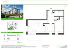 3 pokoje, mieszkanie 61,42 m², piętro 2, oferta nr I.2.01, Wzgórze Hugona, Świętochłowice, ul. Wiśniowa